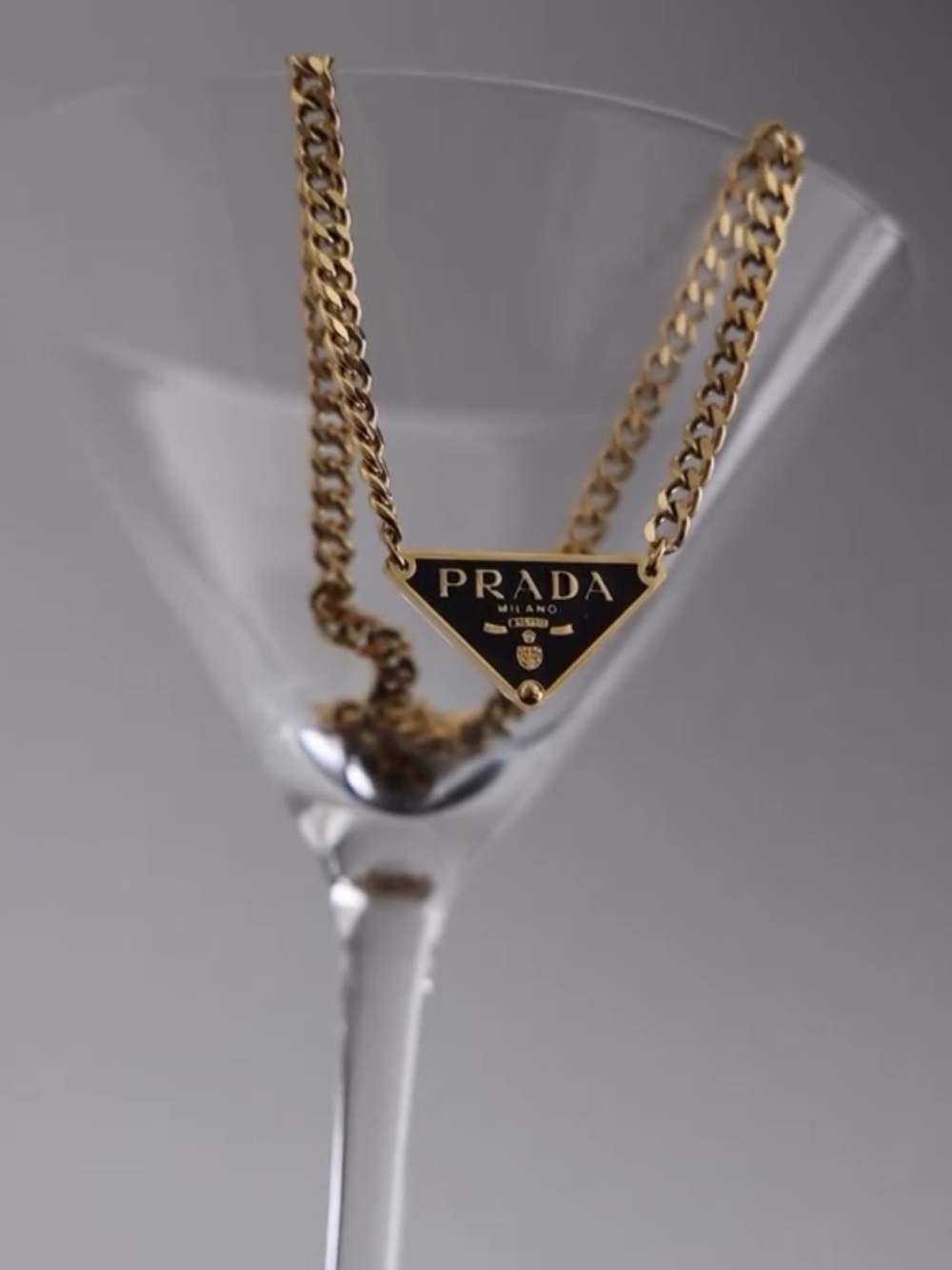 Prada repurposed necklace